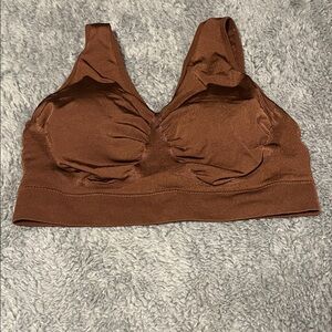 Truekind seamless Brown Bralette #91404 Comfy Bra Sports Supportive No Wire